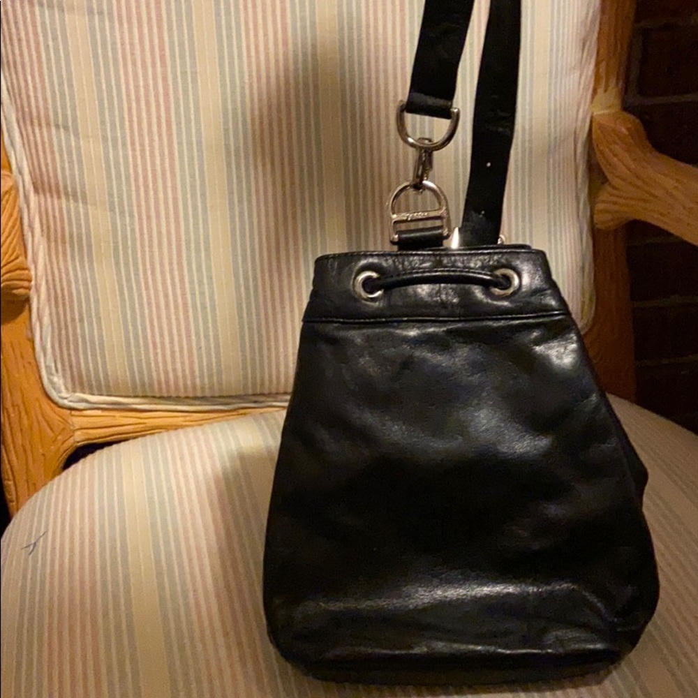 DKNY Leather Backpack